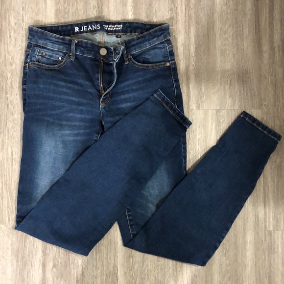 R Jeans The Sculpting navy blue stretchy comfortable jeans size 28 - Picture 3 of 5